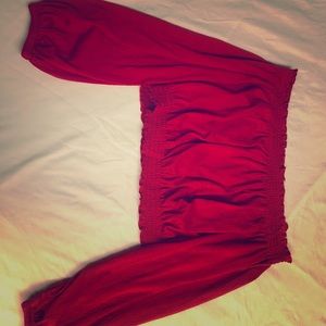 Cute H&M red crop top